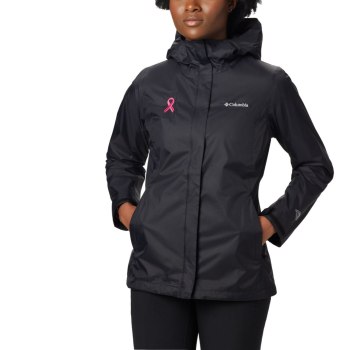 Columbia Tested Tough in Pink Rain II, Chamarras Negros Para Mujer | 217450-UDG